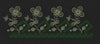 Floralgarden Black & Teal Embroidery Design