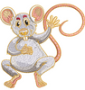 Rat Embroidery Design