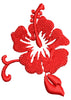 Red Flowry Embroidery Design