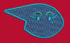 Crying Drop Embroidery Design