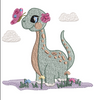 Baby Dinosaur Embroidery Design