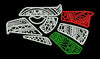 Mosaiced Raptor Tricolor Embroidery Design