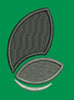 Black Leaves Embroidery Design