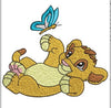 Cartoon With Butterfly Embroidery Design