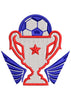 Football Trophy Embroidery Design