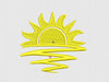 Sun Embroidery Design