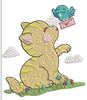 Cat Embroidery Design