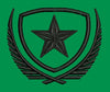 Star Shield Crest Embroidery Design