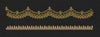 Floral Endless Border Golden Lines Embroidery Design