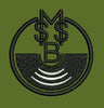 Circular Monogram Audio Emblem Embroidery Design