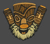 Tribal Tiki Trio Mascot Embroidery Design