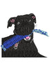 Dog With Toy Embroidery Design