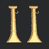 Gold Bugle Embroidery Design