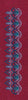 Crimson Peacock Wave Border - Dark Maroon & Teal Blue Embroidery Design