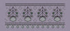 Geometric Diamond Lattice with Hanging Floral Clusters Embroidery Design