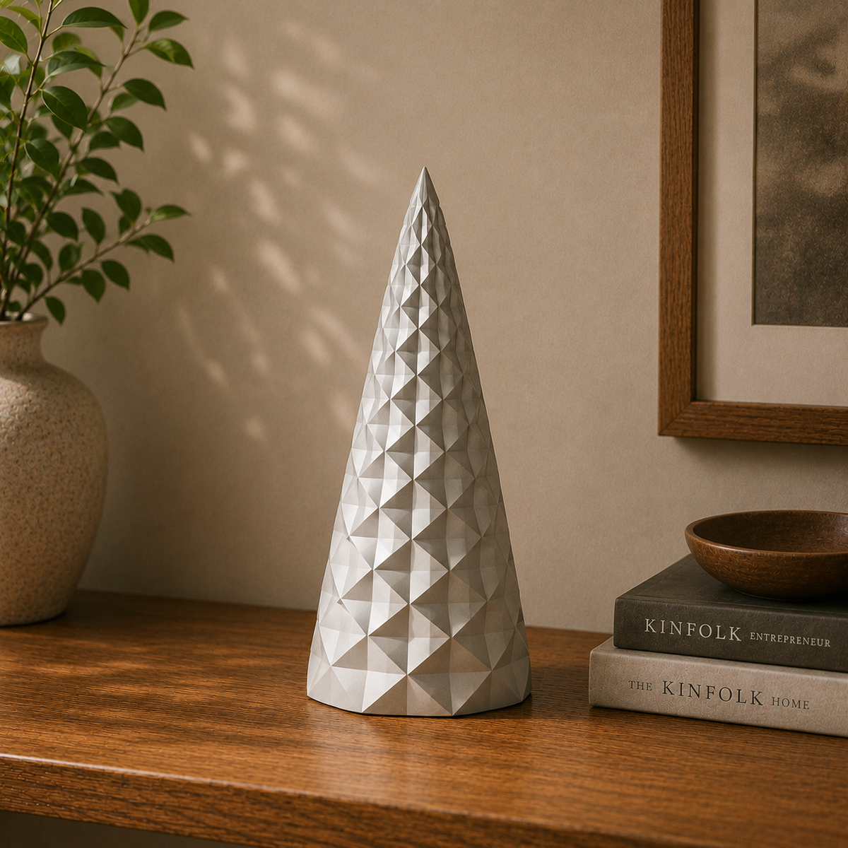 Geometric Cone Art Print STL File
