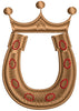 Horse Shoe King Embroidery Design