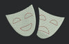 Theater Masks Embroidery Design