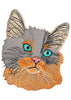 Kitty Head Embroidery Design