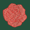 Blooming Rose Embroidery Design