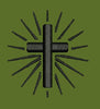 Radiant Cross Motif Embroidery Design