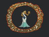 Celestial Gown Emblem Embroidery Design