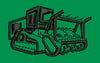Tracked Farm Tractor Embroidery Design