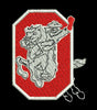Horse Riding With Letter O Embroidery Design
