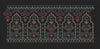 Floral Border White Vertical Flowers Embroidery Design