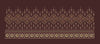 Geometric Four Petal Diamond with Beaded Fringe Embroidery Design