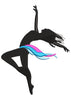 Dancing Girl Embroidery Design