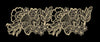 Gold Cutwork Style Floral Border Embroidery Design