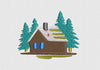 Cabin Embroidery Design