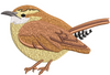 Sparrow Embroidery Design