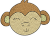 Monkey Face Embroidery Design