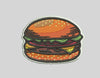 Burger Silhouette Embroidery Design