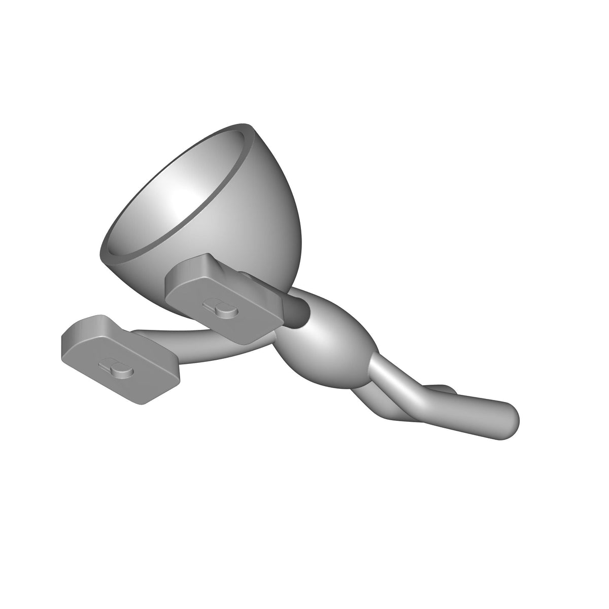 Climbing Character Wall Planter Print STL File