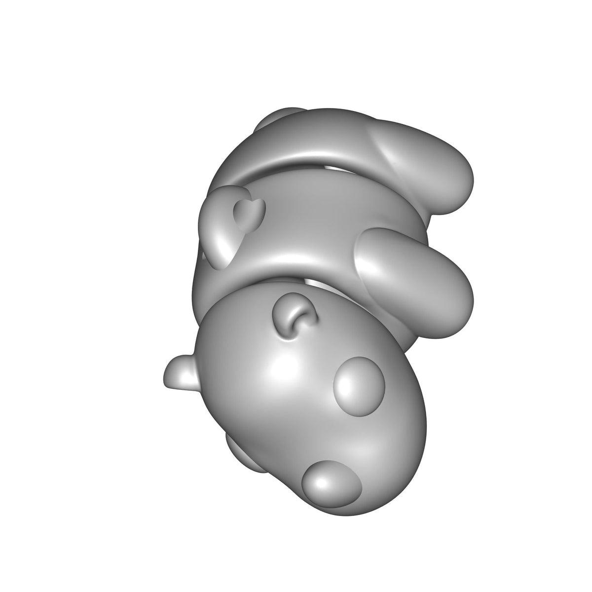 Baby Rhino Keychain Print STL File