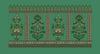Paneled Floral Shrub Border Embroidery Design