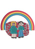 Rainbow Couple Embroidery Design