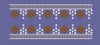 Geometric Floral Tassel Border Embroidery Design