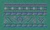 Floral Jacquard Woven Purple Embroidery Design