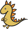 Dinosaur Baby Embroidery Design