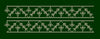 Green Diamond Leaf Double Border - Dark Green & White Embroidery Design