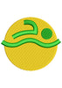 Swimming Embroidery Design