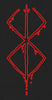 Crimson Brand Red Symbol Embroidery Design