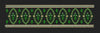 Floral Endless Border Green Circle Embroidery Design