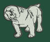 Stylized White Dog Embroidery Design