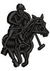 Horse Rider Player Embroidery Design