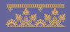 Geometric Leaf Motif Border Embroidery Design